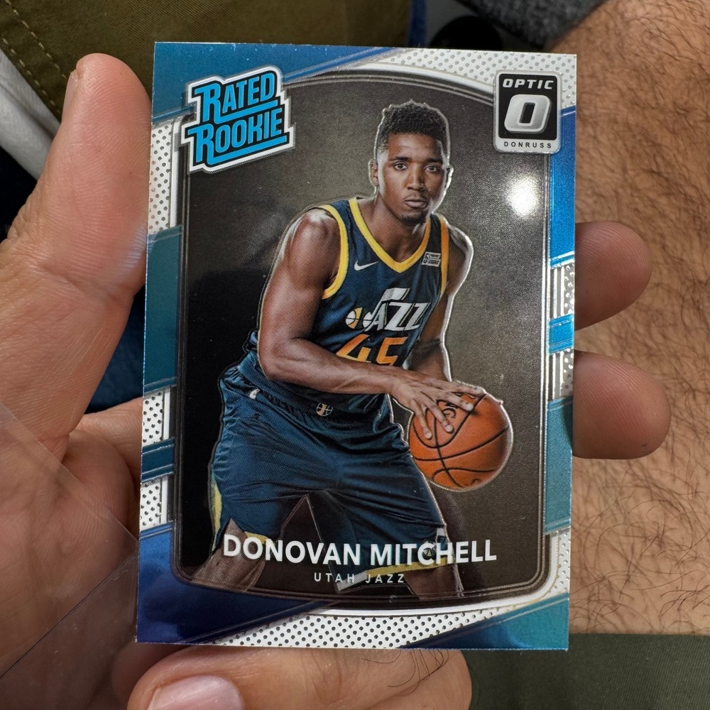 Panini Trading Card Donovan Mitchell OS 2017-18 Donruss Optic Rated Rookie 188